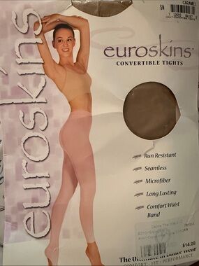 Skin Euroskins Convertible Tights in Caramel and Pink
